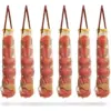 Farmlyn Creek 6 Pack Mesh Produce Bags, Fruit and Vegetable Storage (4.3 x 14.7 in)