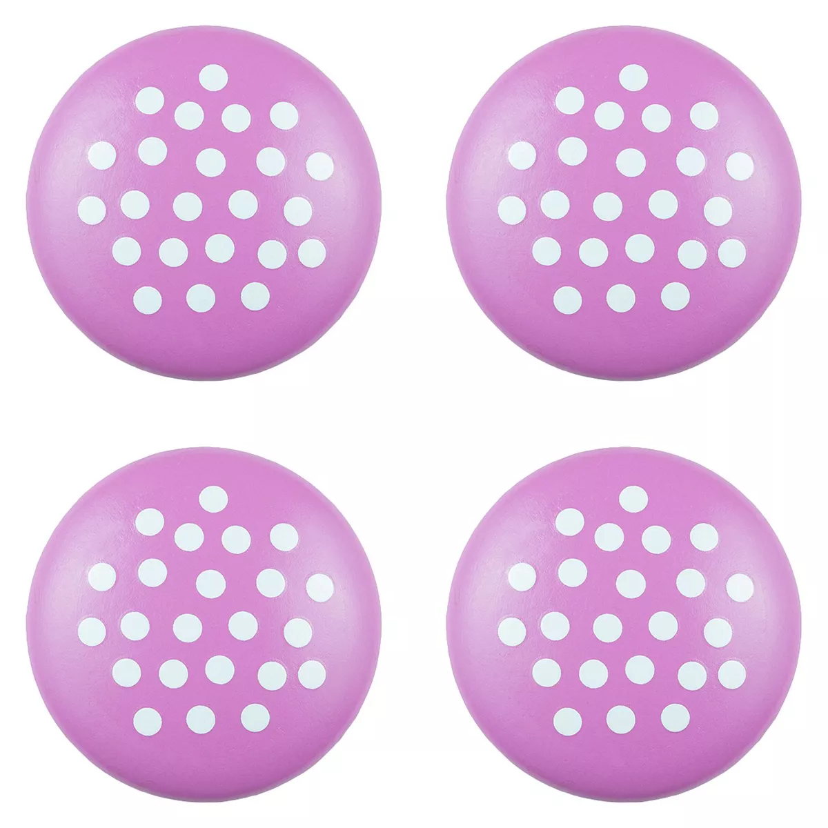 Sumner Street Home Hardware 4pc Polka Dot Painted Knob Purple