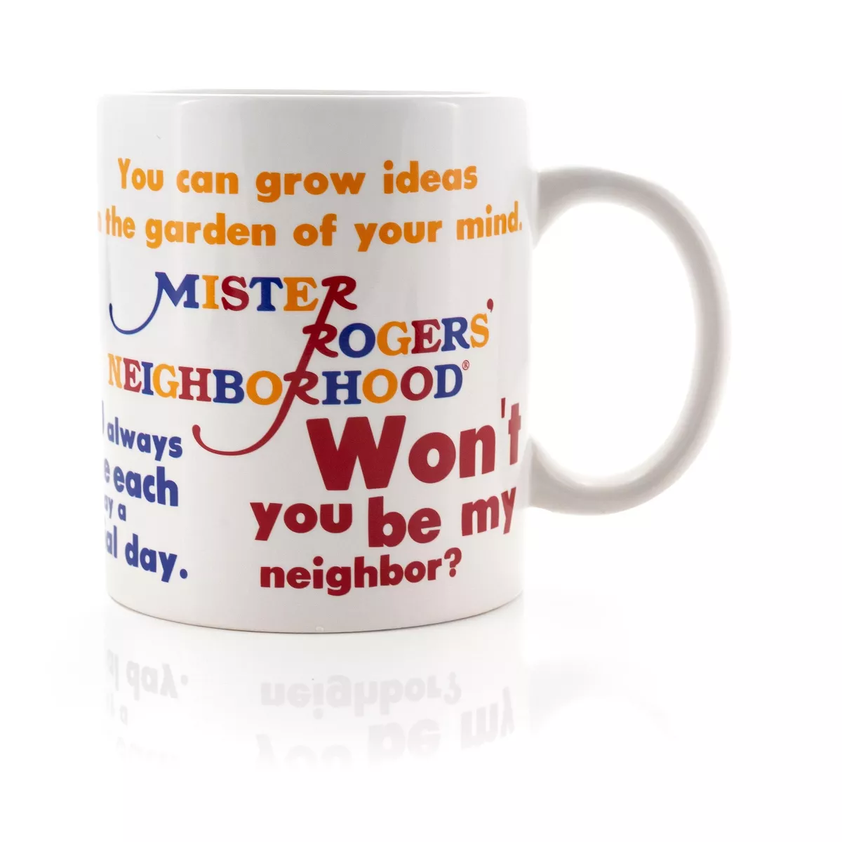 Surreal Entertainment Mister Rogers Sweater Changing Mug | Sweater Changes With Heat | Holds 16 Ounces