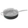 GreenPan Chatham Ceramic Non-Stick Covered Helper Handle Skillet 5qt Gray