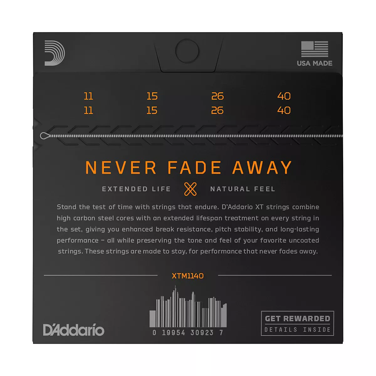 D'Addario XT Mandolin Coated Phosphor Bronze, Medium, 11-40