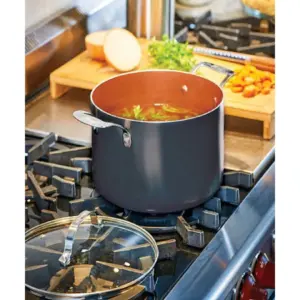 Gotham Steel Ti-cerama 7qt Stock Pot with Lid