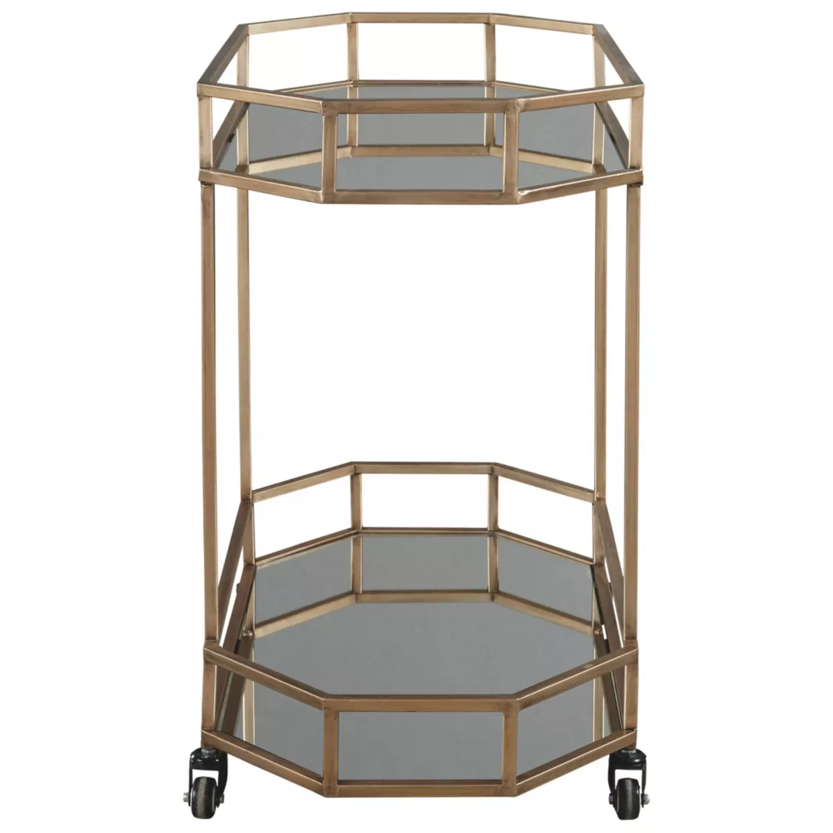 Daymont Bar Cart Gold Finish - Signature Design by Ashley