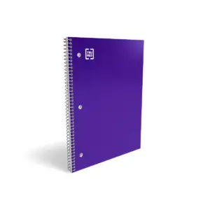 Staples Poly Cover Notebook Wide Ruled Purple 8