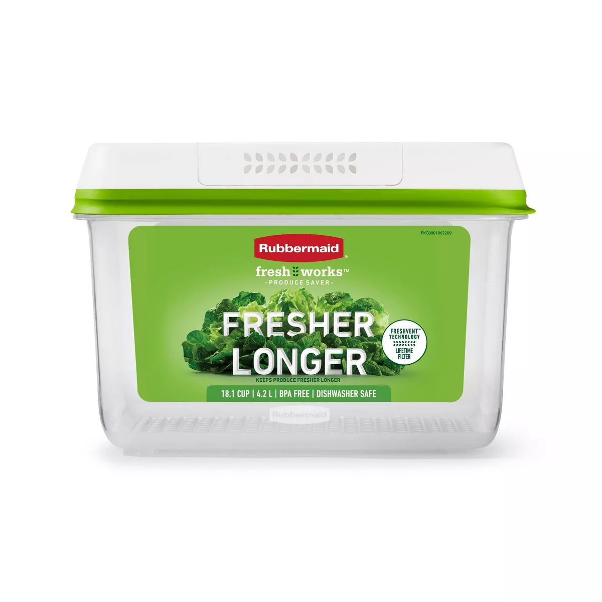 Rubbermaid OS 18.1 Cup Large Freshworks Green