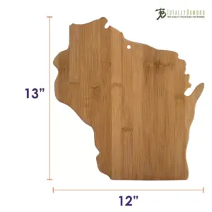 Totally Bamboo Wisconsin State Cutting Board 13