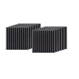 Monoprice Studio Wedges Acoustic Foam Panels (12-pack) 1in x 12in x 12in Fire-Retardant, Easy To Install - Stage Right Series