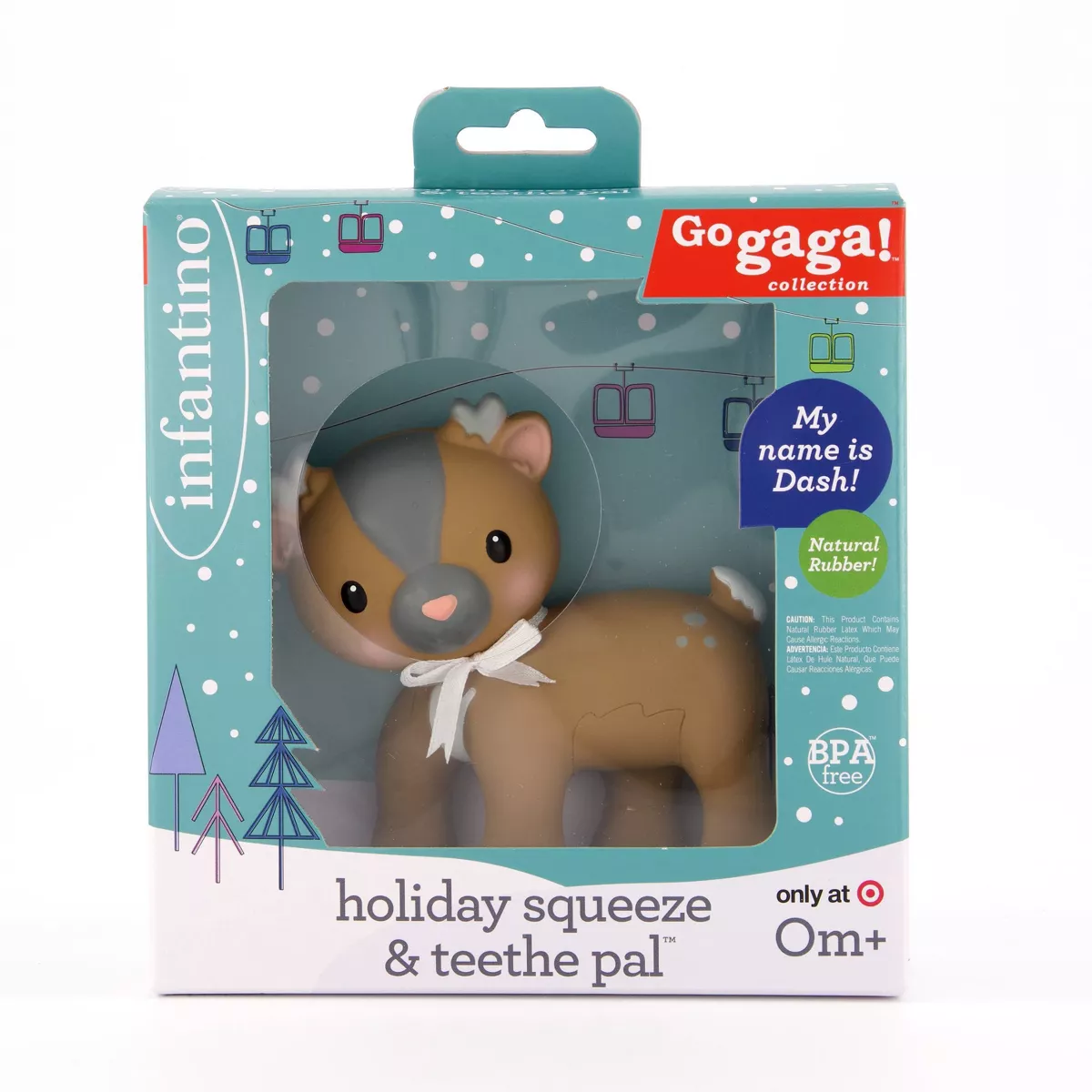 Infantino Go gaga! Holiday Squeeze & Teethe Pal - Reindeer