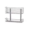 Household Essentials 2 Tier Basket Organizer Door Mount Nickel