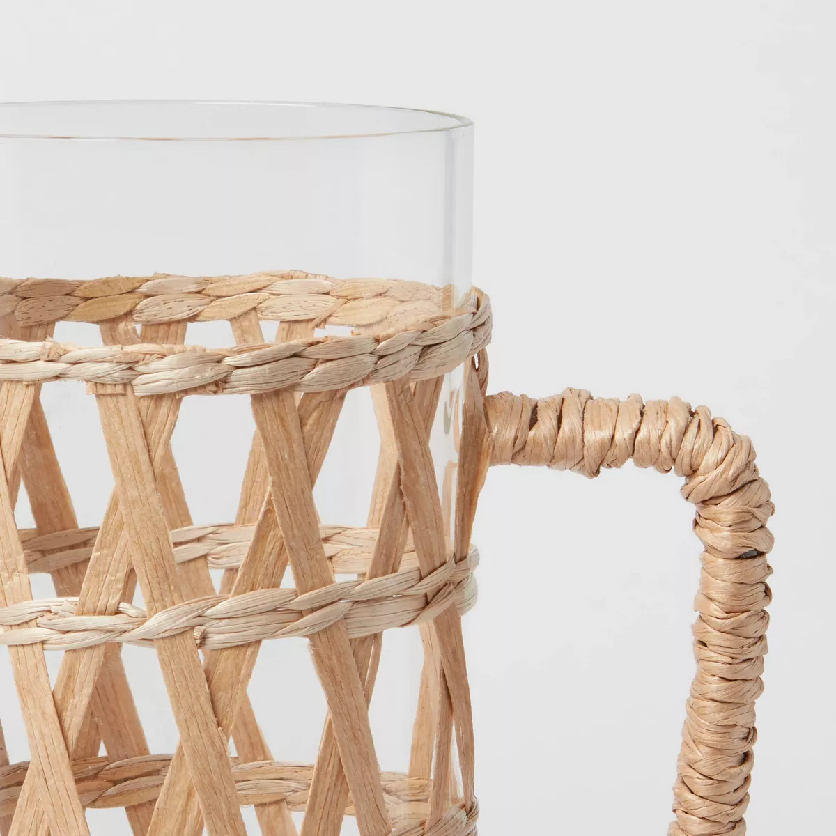 64oz Glass Natural Wrap Beverage Pitcher - Opalhouse™
