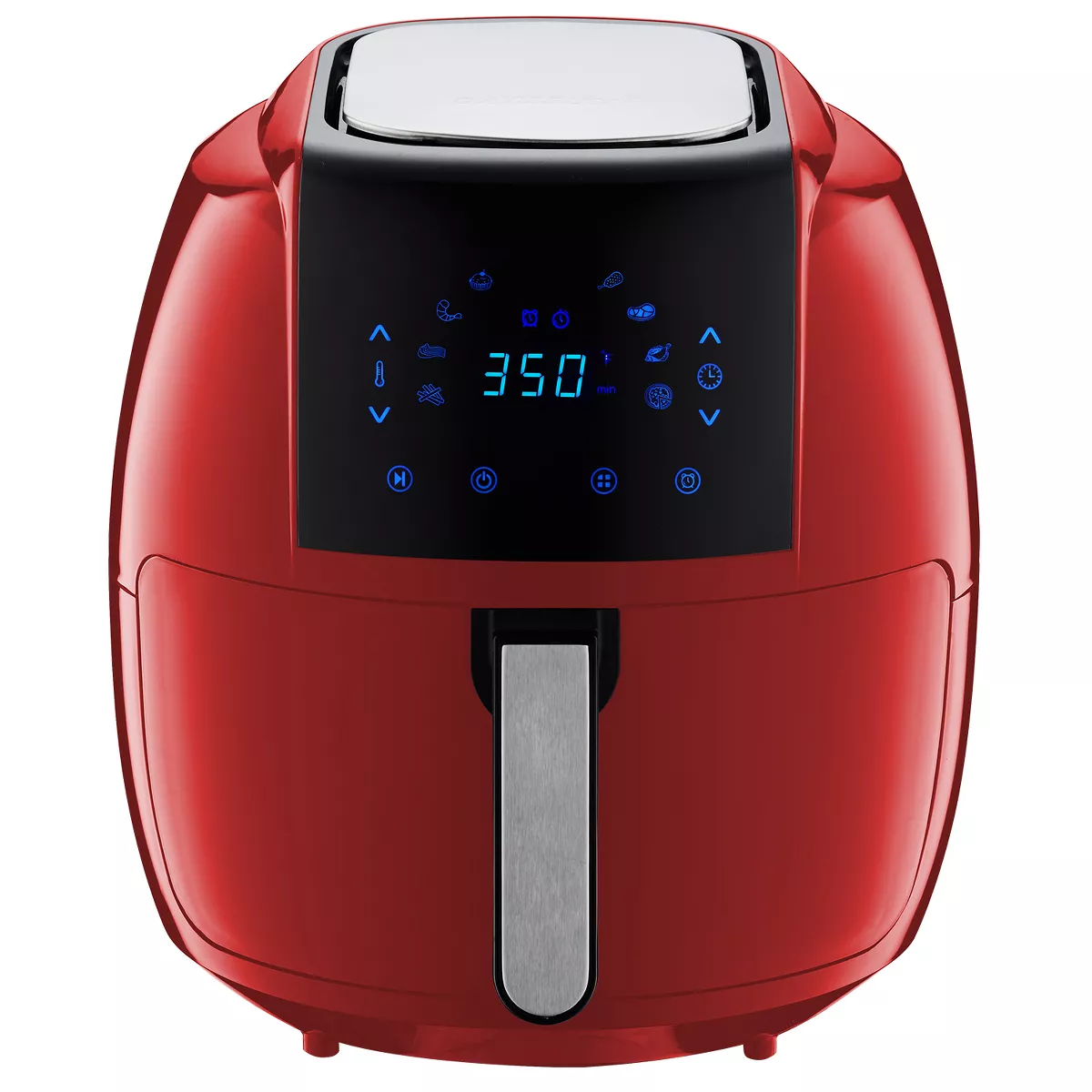GoWISE USA GW22945 1700 Watt 7 Quart 8-in-1 Programmable Digital Air Fryer with Recipe Book, Chilli Red