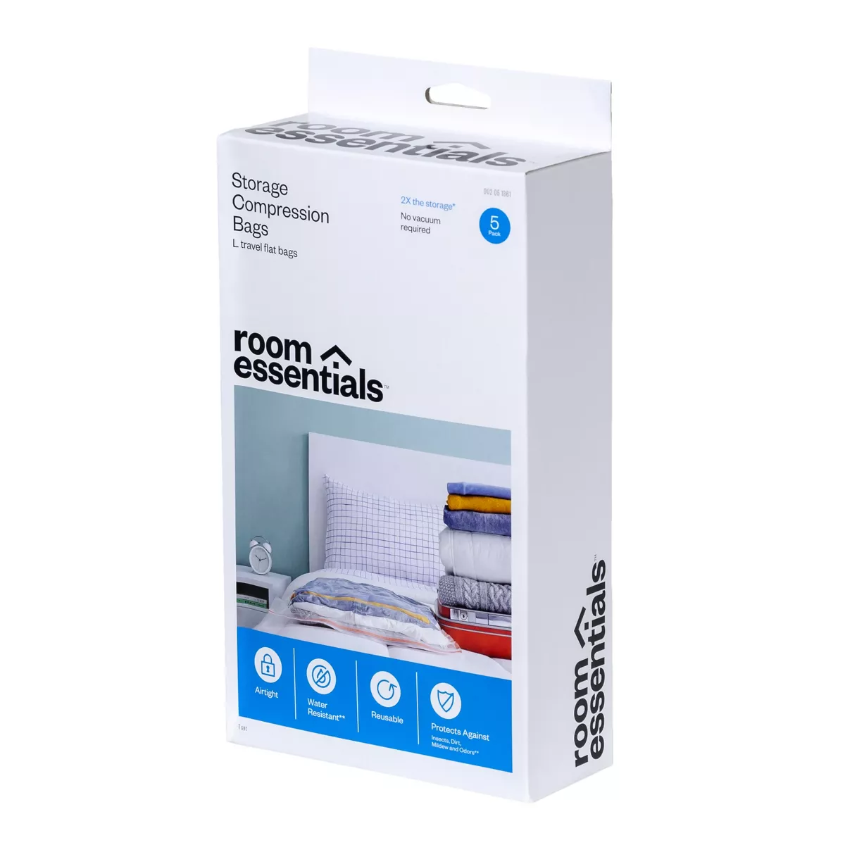 5 Large Compression Bags Travel Clear - Room Essentials™