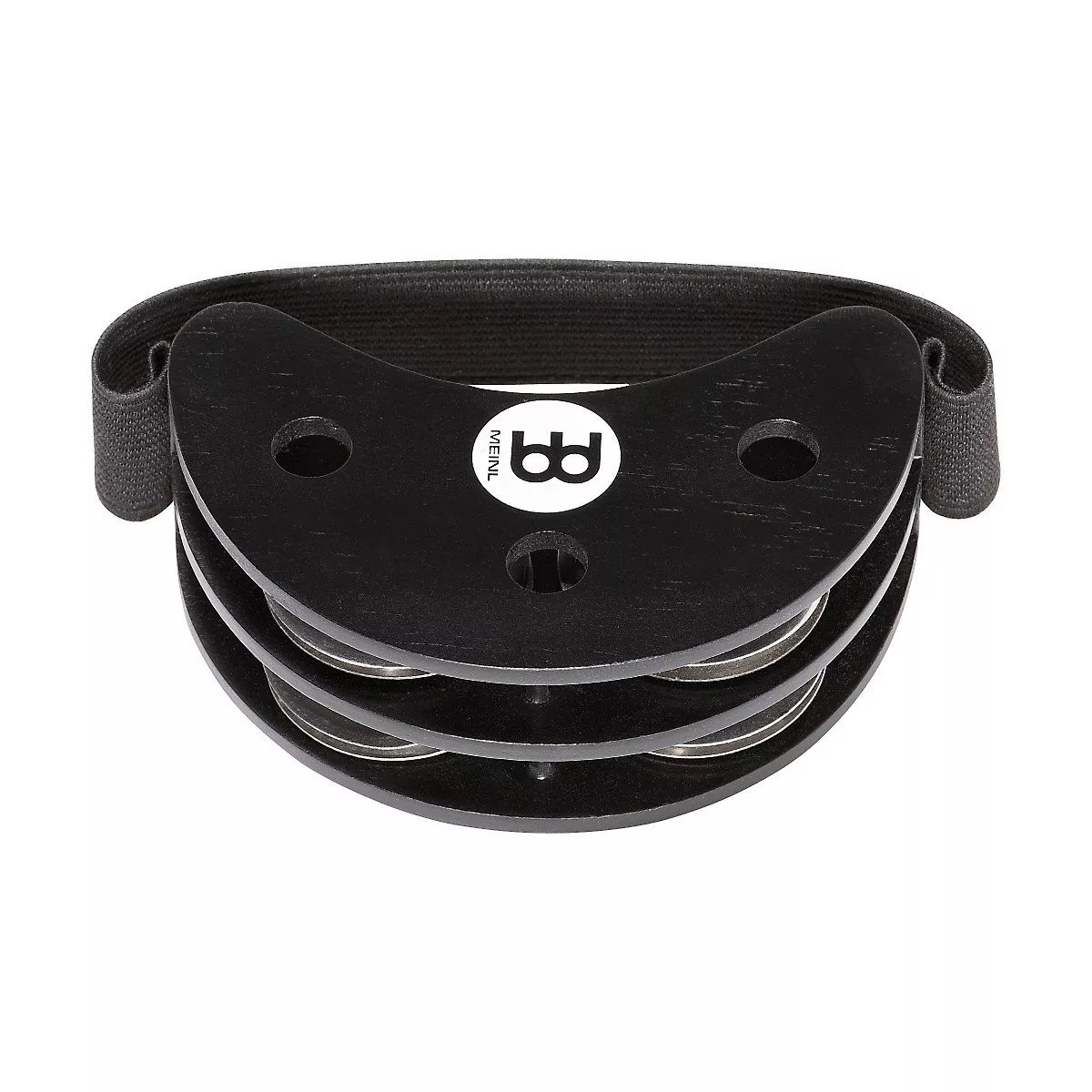 Meinl Foot Tambourine Steel Jingles Black