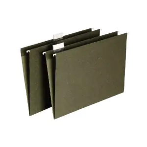 Staples Hanging File Folders 5 Tab Legal Size Standard Green 50/BX TR490853/490853