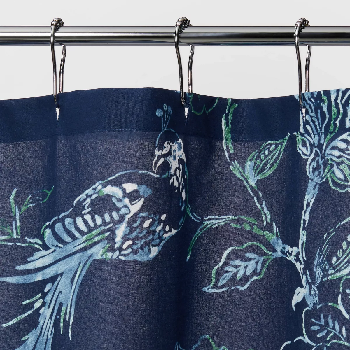 Placement Floral Shower Curtain Navy Blue - Threshold™