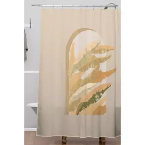 Iveta Abolina Sorrento Sunset Shower Curtain Brown - Deny Designs