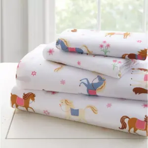 5pc Twin Horses Microfiber Bed in a Bag - WildKin