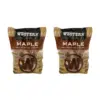 Western BBQ Maple Barbecue Flavor Wood Cooking Chunks for Grilling and Smoking Poultry, Pork, and Vegetables (2-Pack)