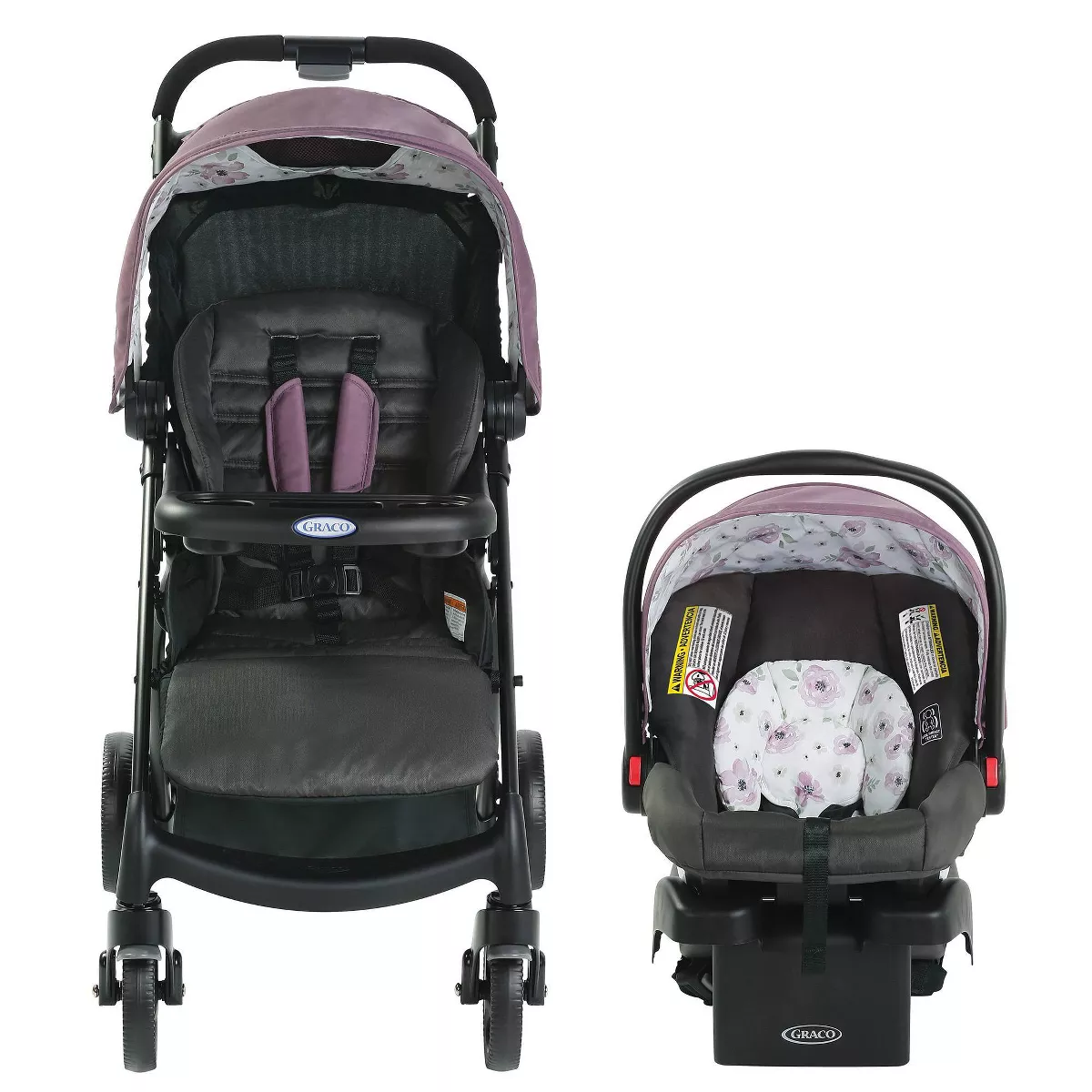 Graco Verb Click Connect Travel System with SnugRide Infant Car Sear - Gracie