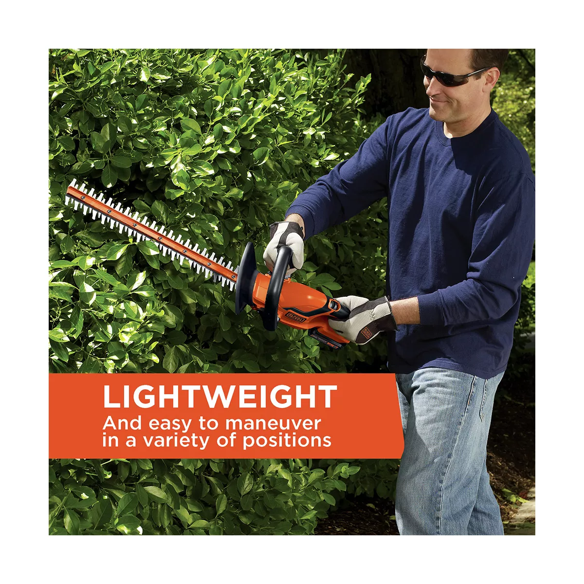 Black & Decker LHT2220 20V MAX Cordless Lithium-Ion 22 in. Dual Action Electric Hedge Trimmer