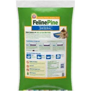 Feline Pine 100% Natural Pine, Odor Control, Non-Clumping Cat Litter - 20lbs