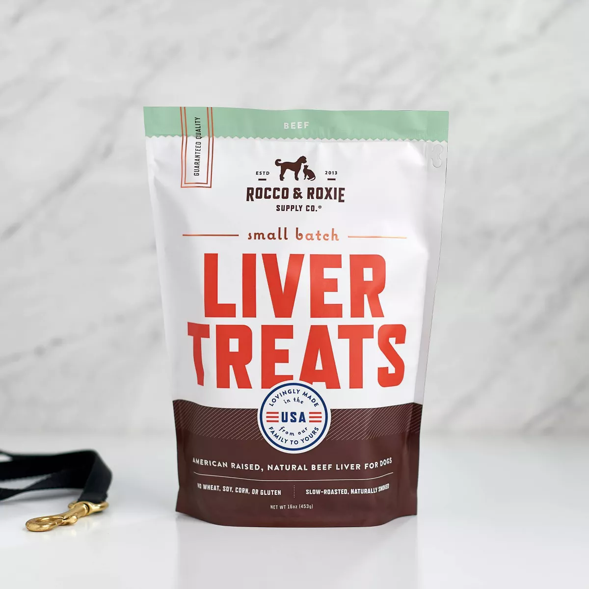 Rocco & Roxie Beef Liver Jerky Dog Treats - 16oz