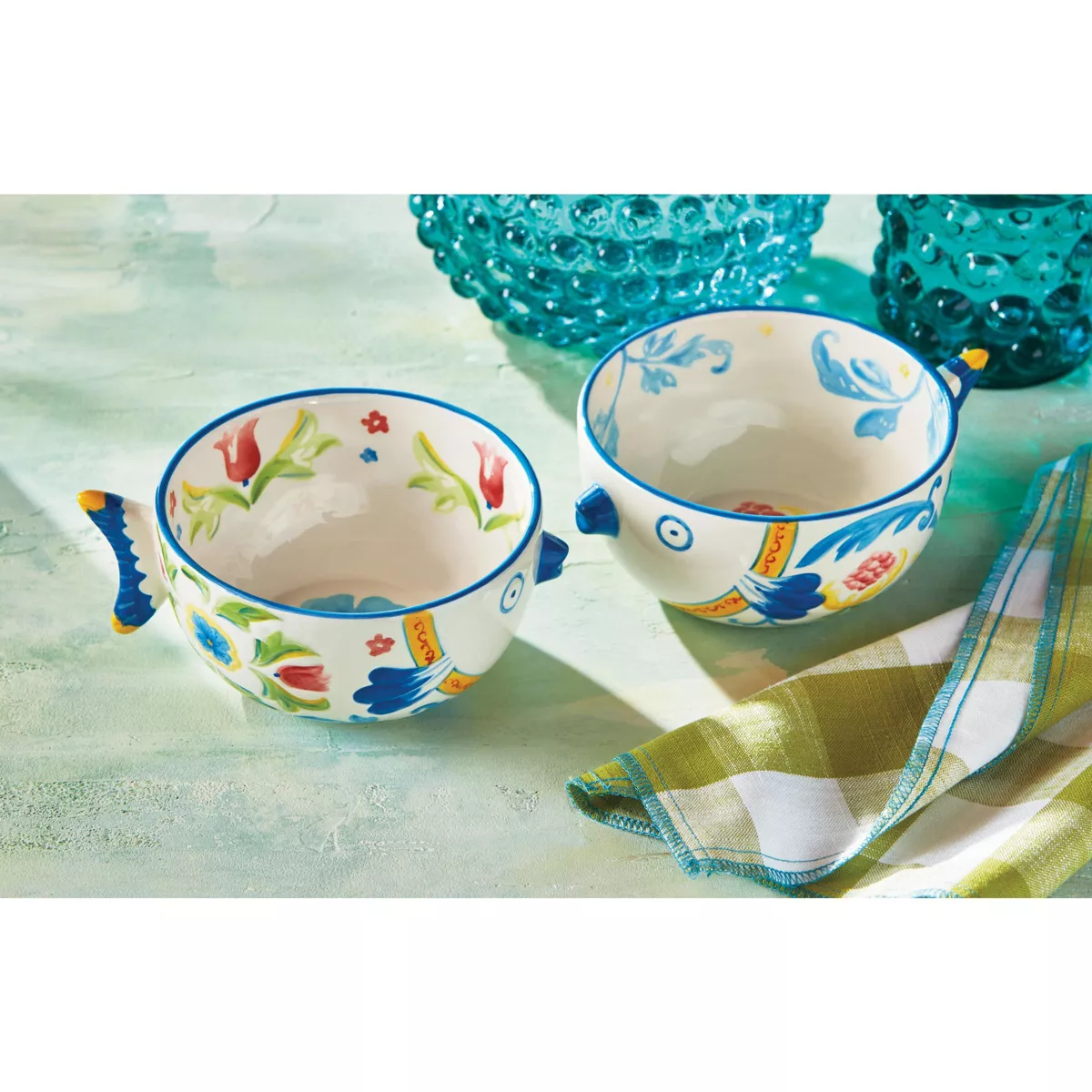 TAG Baci Fish Bowl Assortment Of 2 Dinnerware Serving Dish