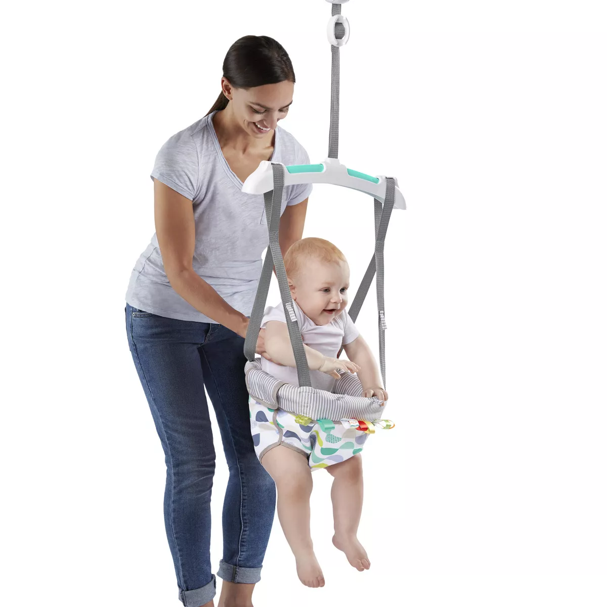 Bright Starts Taggies Door Jumper - Gray