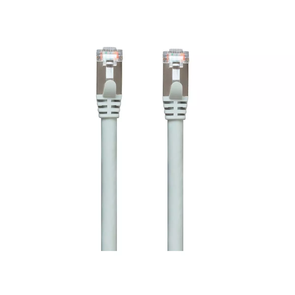 Monoprice Cat7 Ethernet Network Patch Cable - 7 feet - Gray | 26AWG, Shielded, (S/FTP) - Entegrade Series