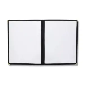 Juvale 12-Pack 4 Page Double View Clear PVC Restaurant Menu Covers for A4 Size Sheet